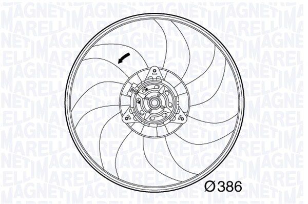 MAGNETI MARELLI ventiliatorius, radiatoriaus 069422564010